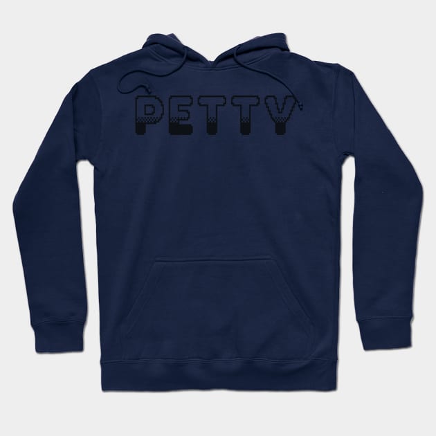 Petty Classic Video Game Graphic Black Hoodie by ArtHouseFlunky